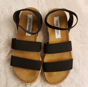 Steve Madden Black Flatforms